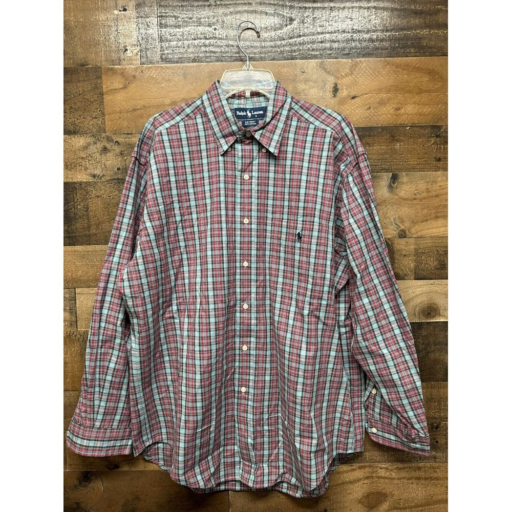 Ralph Lauren Big Shirt Men's Long Sleeve Button Up Size‎ Medium